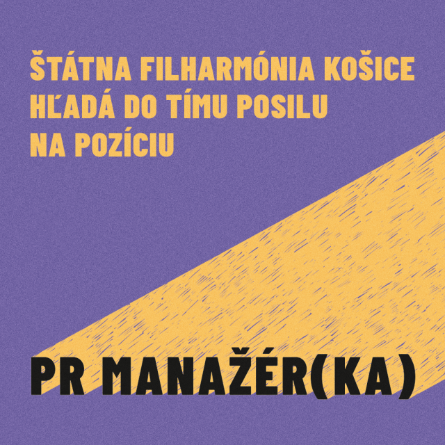konkurzná grafika na PR manažéra/ku